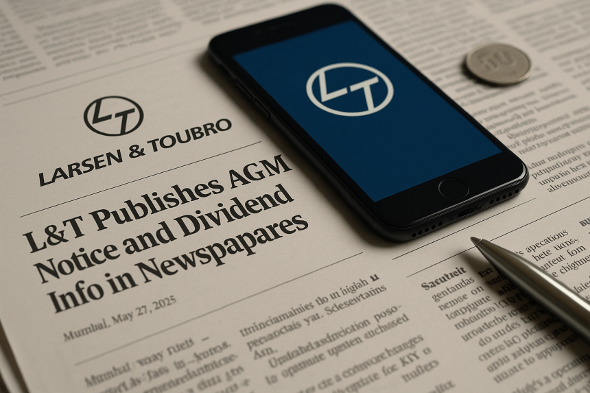 L&T Publishes AGM Notice and Dividend Info in Newspapers