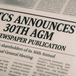 TCS Announces 30th AGM via Newspaper Publication