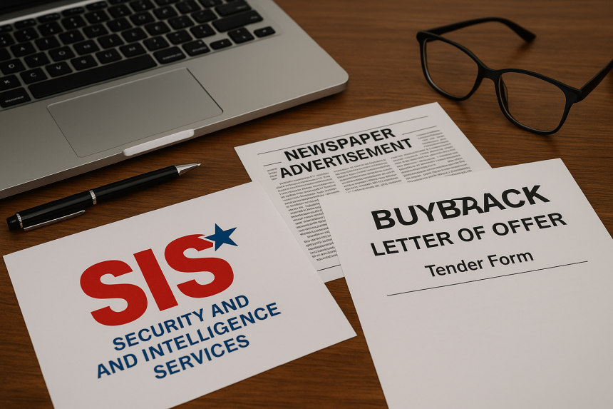 SIS Ltd Issues Buyback Letter of Offer via Newspaper Ad