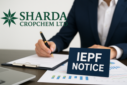Sharda Cropchem Schedules Analyst Meet, Publishes IEPF Notice
