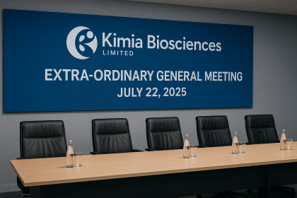 Kimia Biosciences Schedules EGM for July 22 to Discuss Key Matters