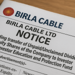 Birla Cable Issues IEPF Transfer Notice via Newspaper Ad