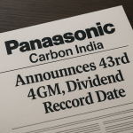 Panasonic Carbon India Announces 43rd AGM, Dividend Record Date