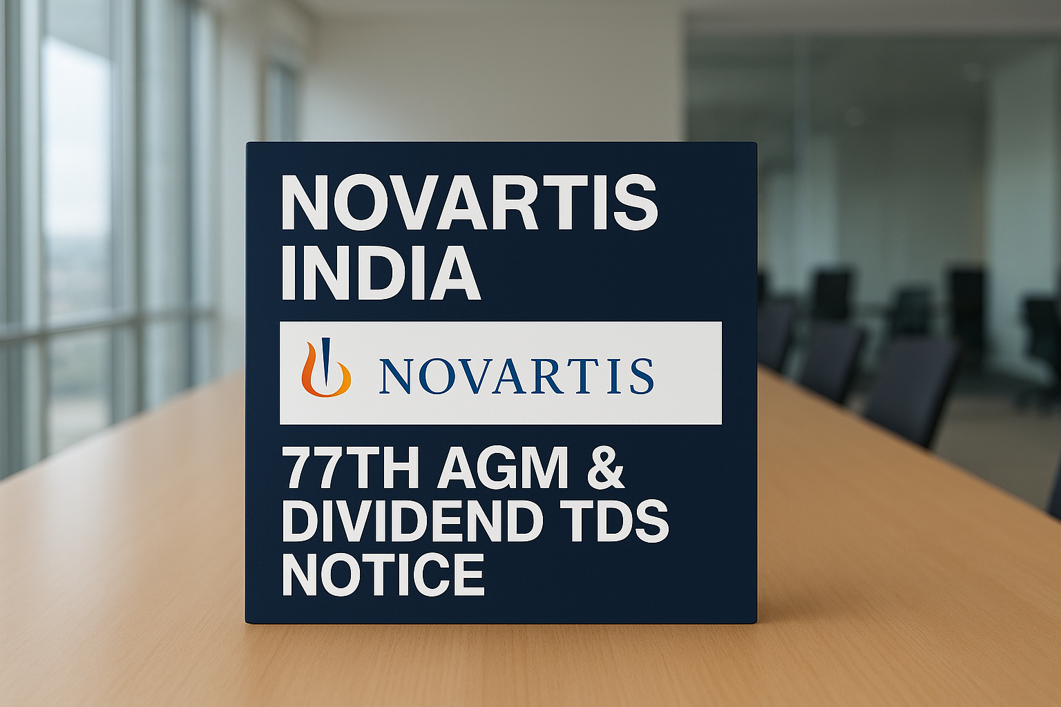 Novartis India Announces 77th AGM and Dividend TDS Notice