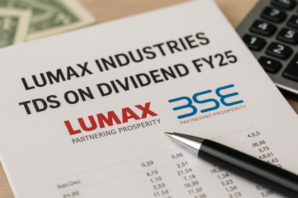 Lumax Industries Notifies Tax Deduction on FY25 Dividend